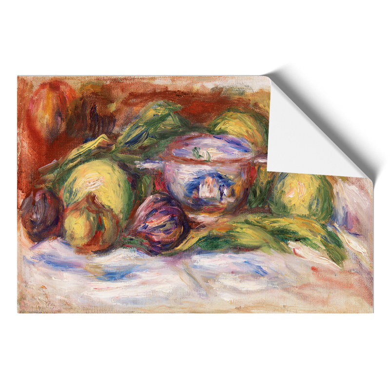Figs and Apples by Pierre Auguste Renoir - Frameless Print, 42cm H x 59cm W x 0.1cm D
