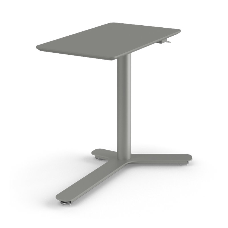 Float Mini Desk, Stone Gray