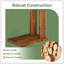 Table de chevet en forme de C, table de bout avec un design compact et robuste pour les petits espaces