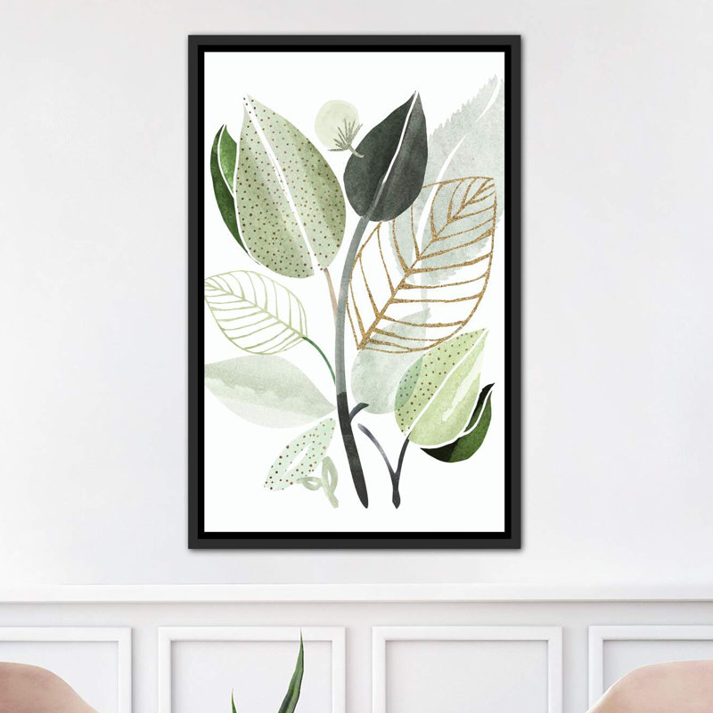 « forest bouquet », impression, H 26 po x l 18 po x P 1,5 po, Toile avec cadre noir