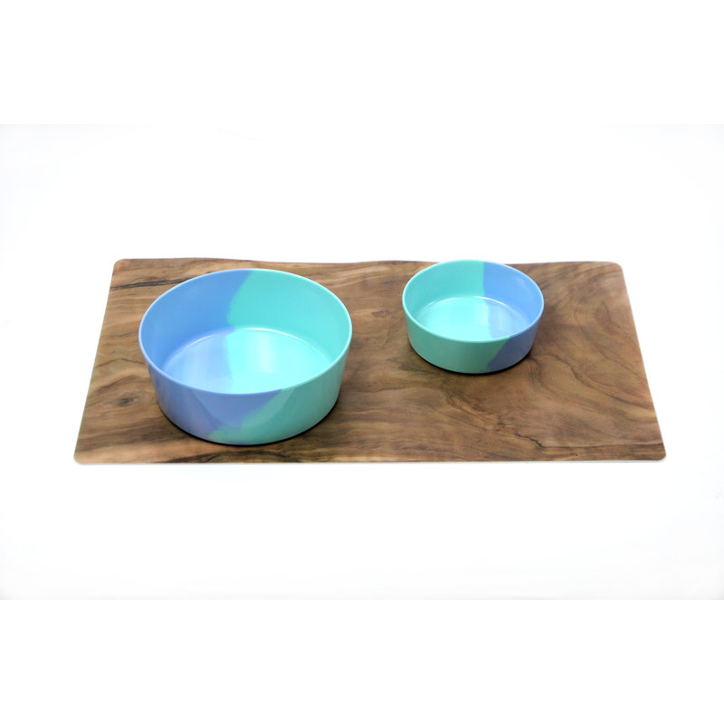 Monserrat Anti-Skid Pet Bowl, 5.6cm H x 15.3cm W x 15.3cm D, Blue/Teal