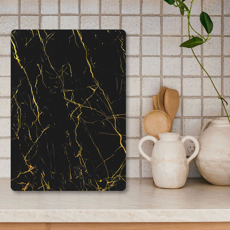 Flourish Premium Tempered Glass Cutting Board, 11.8 x 15.7 inches | Antibacterial, Easy Clean, Non-Slip Silicone Feet | 100% Durable Glass, Thickness: 0.16 inches | Ideal for Kitchen Prep, Safe & Stylish Cooking Solution