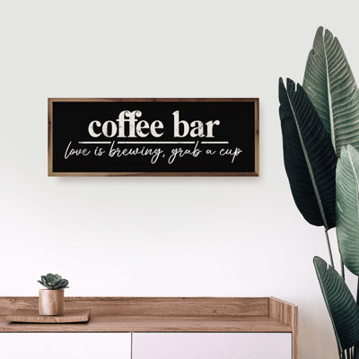 «Coffee Is Love Is Brewing» noir