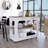 Kitchen Island with Drawer Shelves and Casters-458546702-423032430