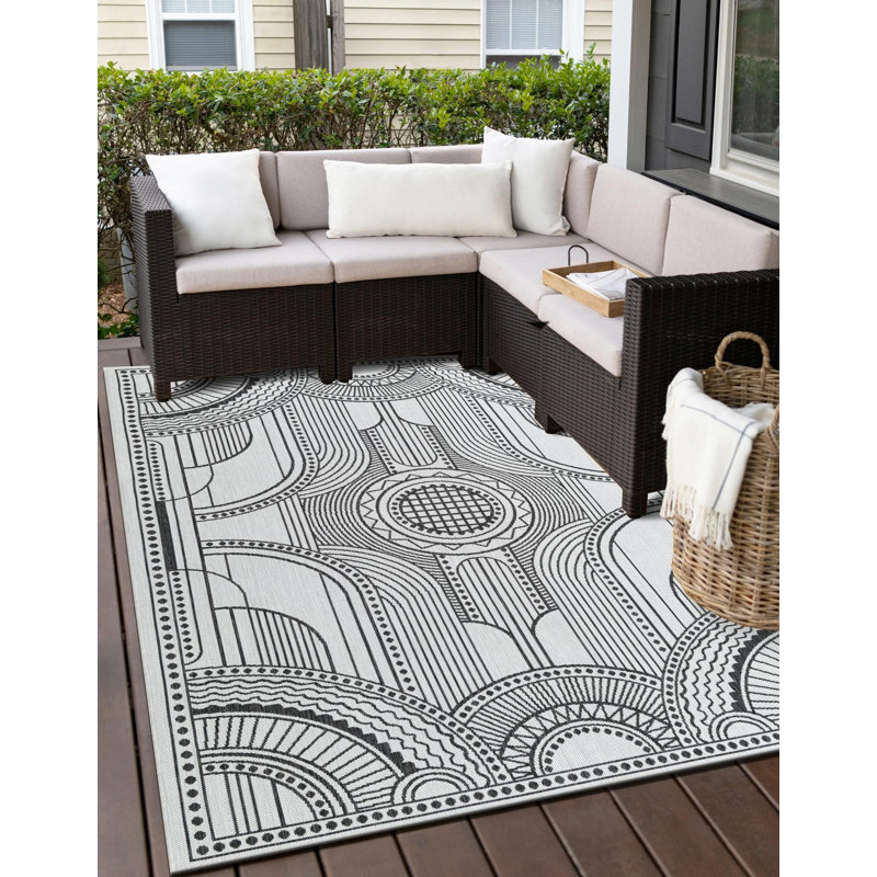 Tapis blanc et noir Aucun, Rectangle 2 pi x 3 pi 1 po