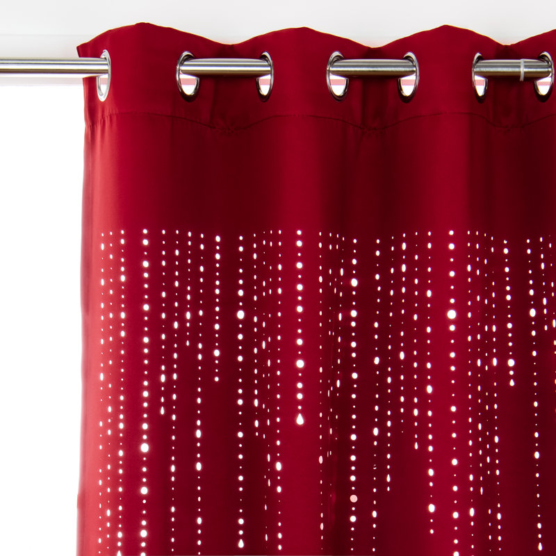 Rideau en polyester, Rouge cardinal