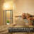 Floor Lamp With Shelves, Modern Standing Lamp With Wireless Charger, 1 Drawer And 2 Usb Ports & 2 Power Outlet-810929193