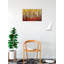«Red Aspen Grove Birch Trees Forrest», reproduction d'art graphique sur papier sans cadre