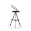 Nathan Upholstered Adjustable Stool with Metal Frame