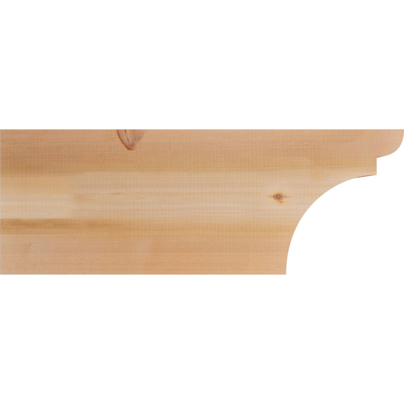 Queue de chevron lisse Yorktown l 5 5 po x H 12 po x L 32 po, Cèdre rouge, H 12 po x l 32 po x P 5,5 po