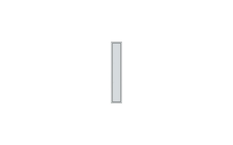 Door Sweep, Polished Chrome