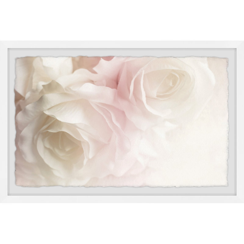 Heavenly White Bouquet - Single Picture Frame Painting, 61 cm H x 91 cm W