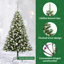 Artificial Hinged Christmas Tree with Flocked Snow-1693989637-1693989646