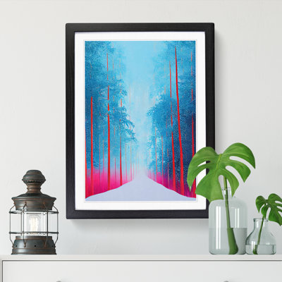 Winter Forest Contemporary 1 Piece Single Picture Frame Wall Art