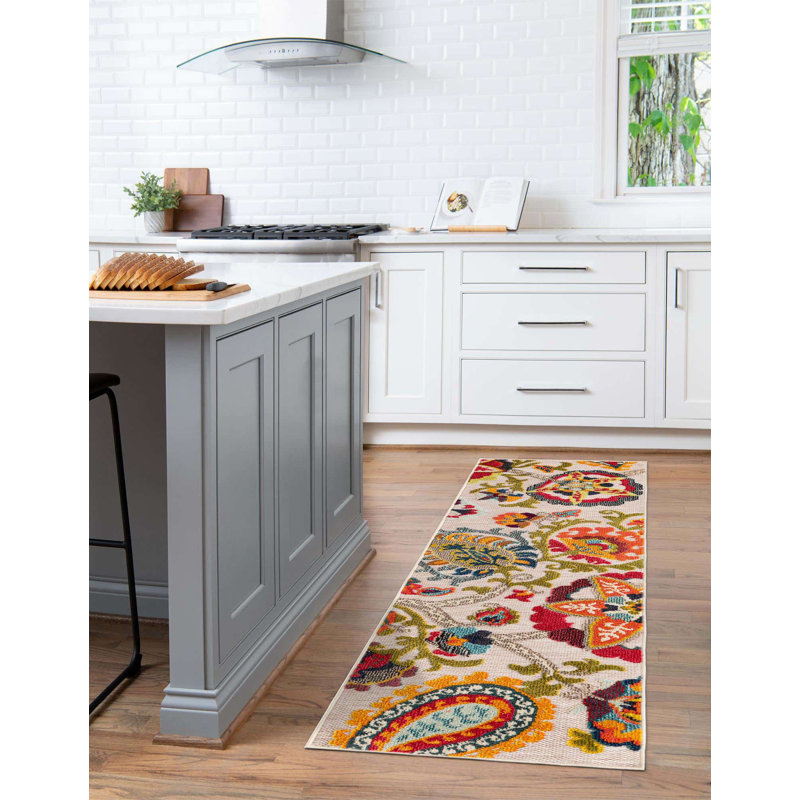 Tapis Bungalow Rose Nahla Caimin, Tapis de couloir 2 pi x 5 pi 1 po