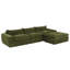 Canapé modulaire entièrement dénudé avec repose-pieds mobile Ishmam-114114603