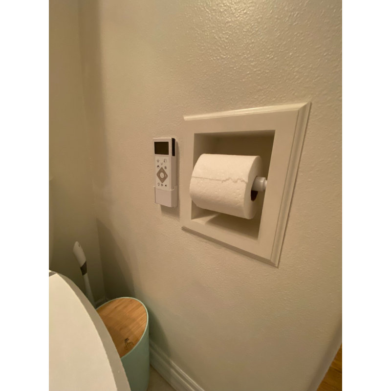 Porte-papier hygiénique encastré Tracy, Blanc