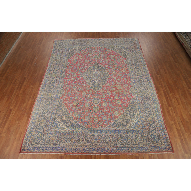 Tapis traditionnel traditionnel rose 10 x 13