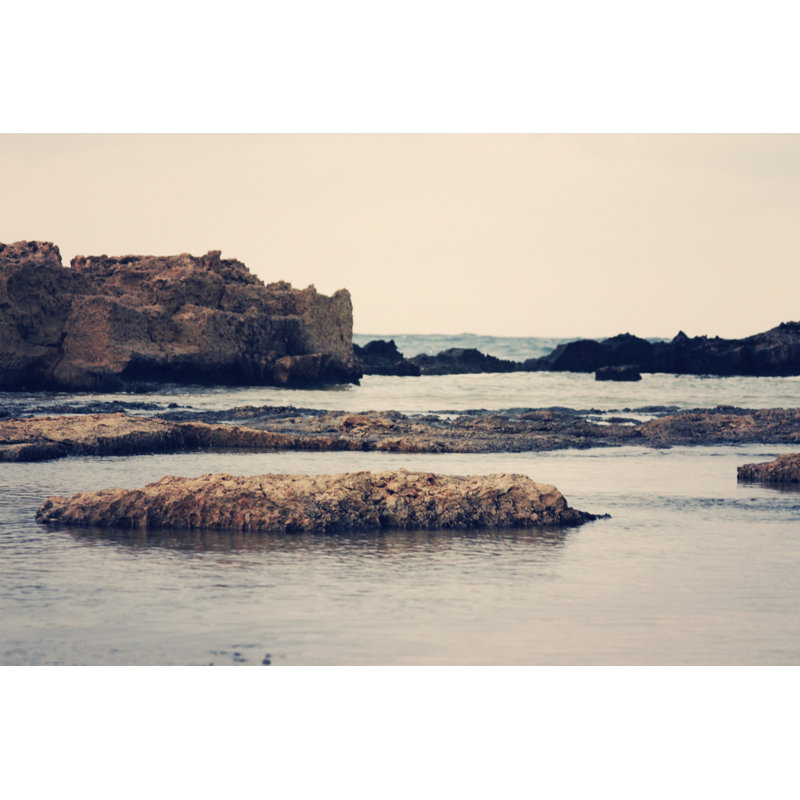 Mediterranean II by Sylvia Coomes - Print on Canvas, 81cm H x 122cm W, Black Floater Framed