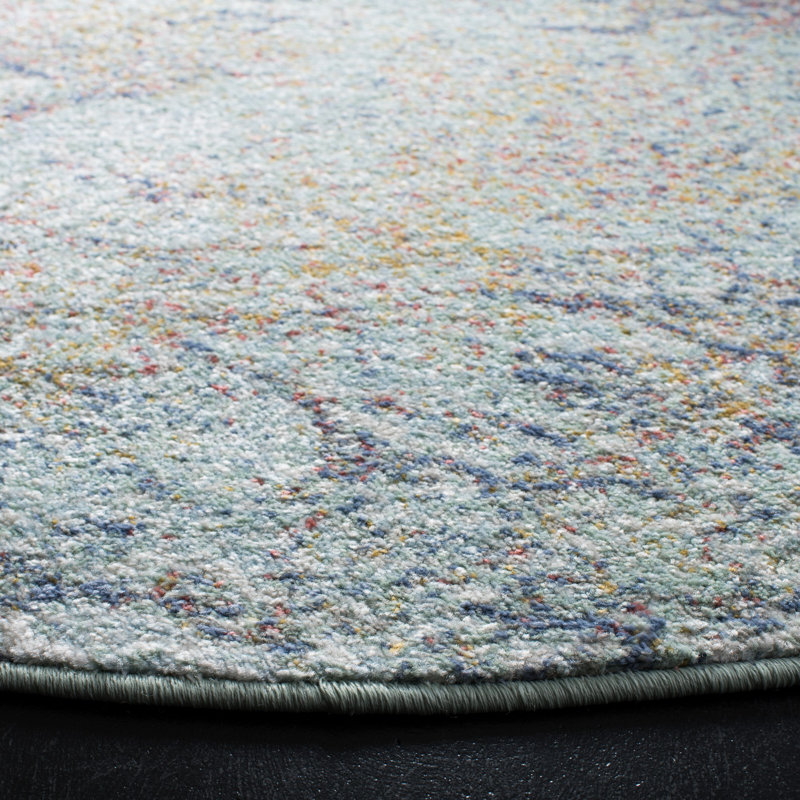 Kenia Performance Abstract Rug, Round 6'7"