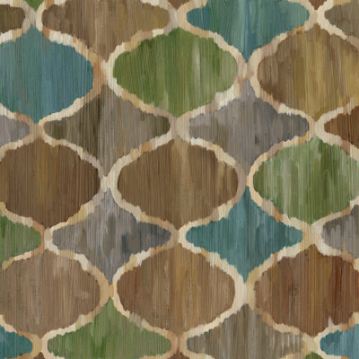 Ikat Symmetry IV by Chariklia Zarris - Wrapped Canvas Print