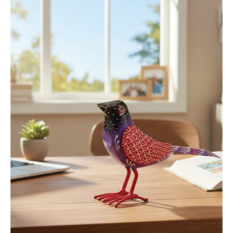 Henna Bird Decor - Purple