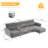 Harwill 112.2'' Velvet Sofa & Chaise-90622985