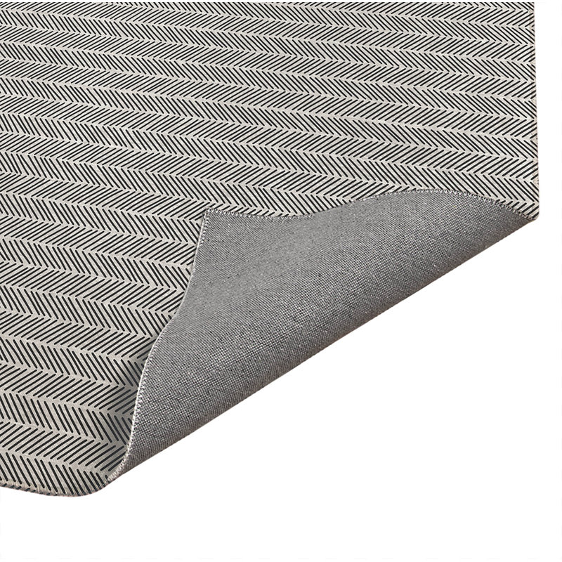 Tapis d'extérieur à chevrons antidérapant à rayures, Rectangulaire 8 pi x 10 pi