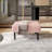 Small Ottoman Footstool With Legs, Corduroy Fabric Ottoman Foot Stool With Soft Padded Seat, Square Footstool Footstool For Living Room-958840713