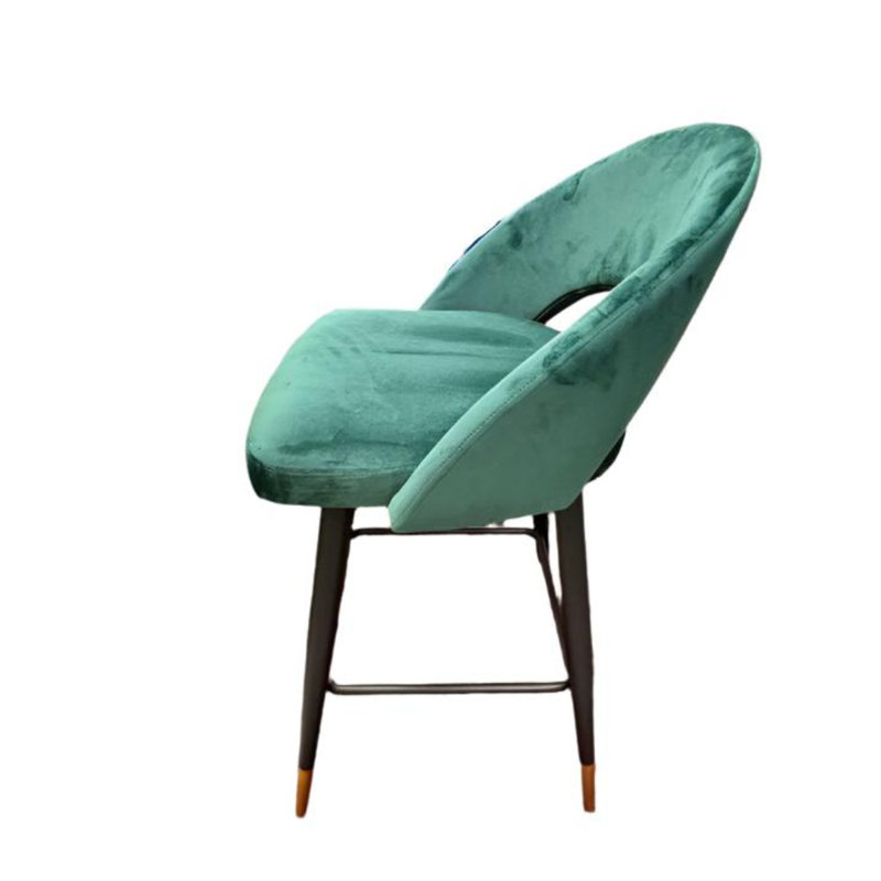Tabouret Synia, Vert, Tabouret de comptoir (siège d'une hauteur de 25 p