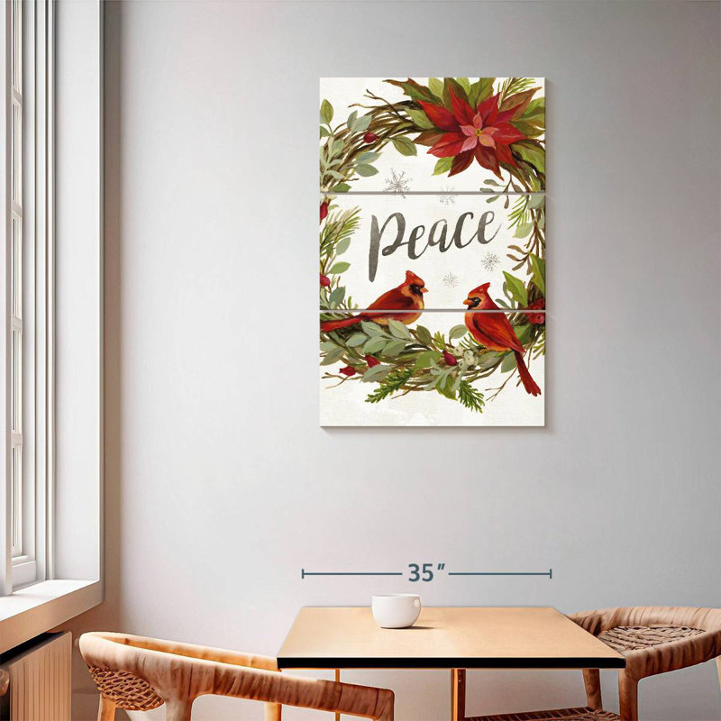 Khepri Cardinal Christmas III, 57" H x 36" W