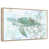 Floating Frame Natural Wood