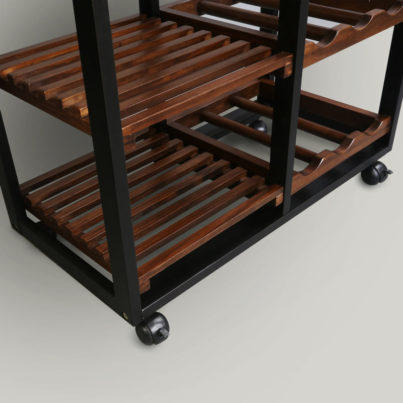 Solid Wood Kitchen Cart