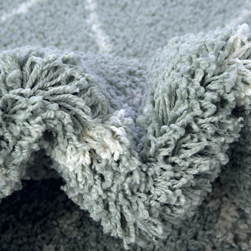 Tapis abstrait en polypropylène tissé à la machine Lorelee, Rond 6 pi
