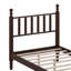 Lit plateforme simple en bois avec tête de lit en forme de gourde, lit plateforme de style rétro-1897738805