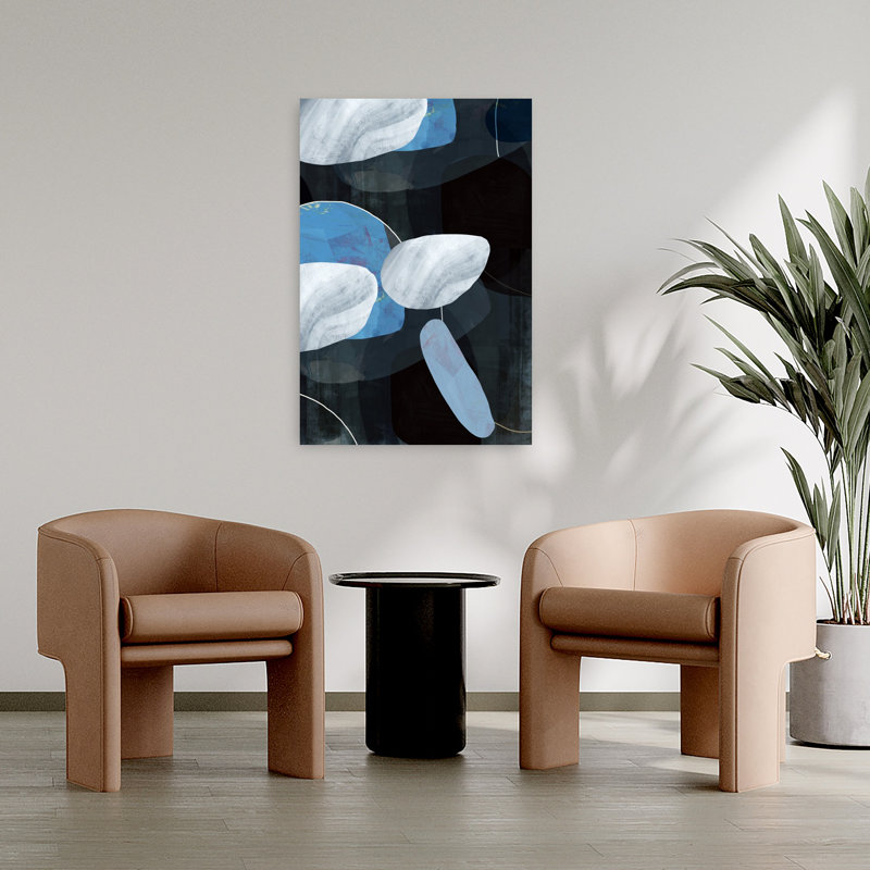 Art contemporain contemporain abstrait, H 36 po x l 24 po