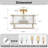 4 Light Glass Geometric Semi Flush Mount-1517084495