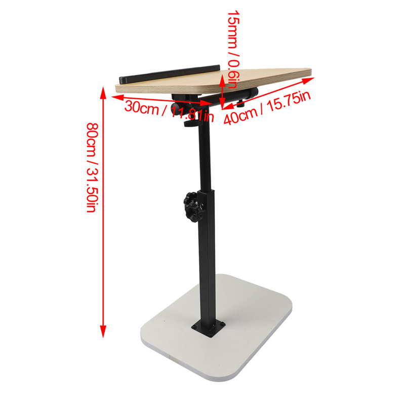 Table de bout en C, table d'appoint pour canapé, table de chevet