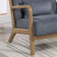 Chaise d'appoint en velours côtelé 1pc