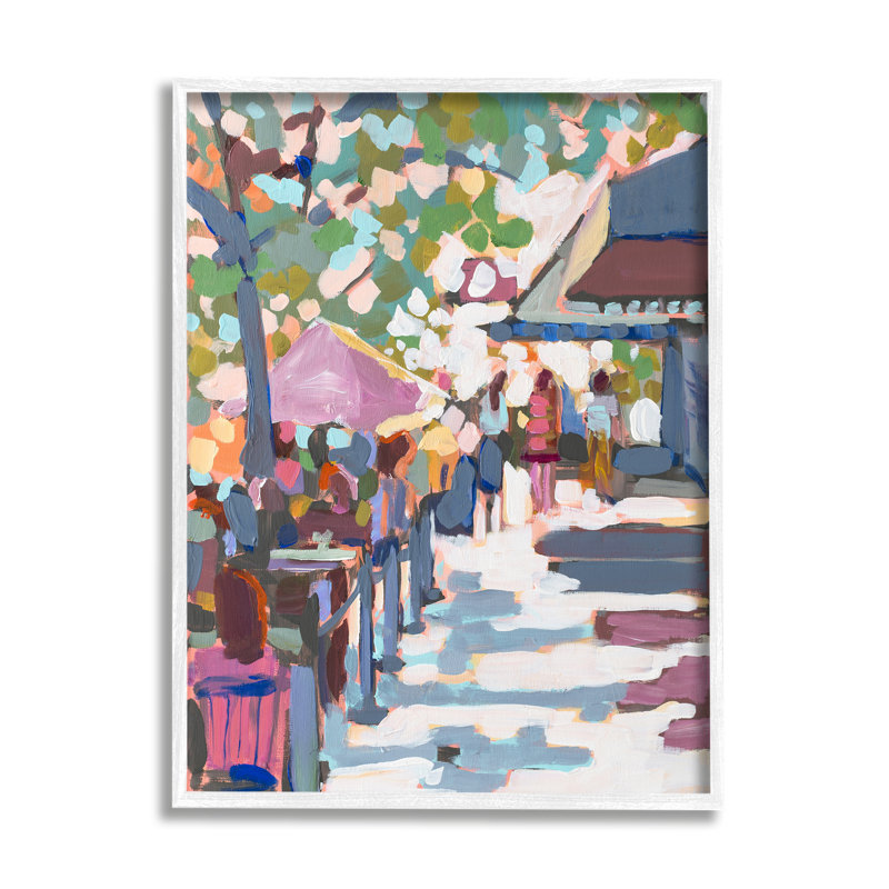 Bb-459, reproduction encadrée sur marché abstrait par Jenny Westenofer, Cadre flottant noir de jais