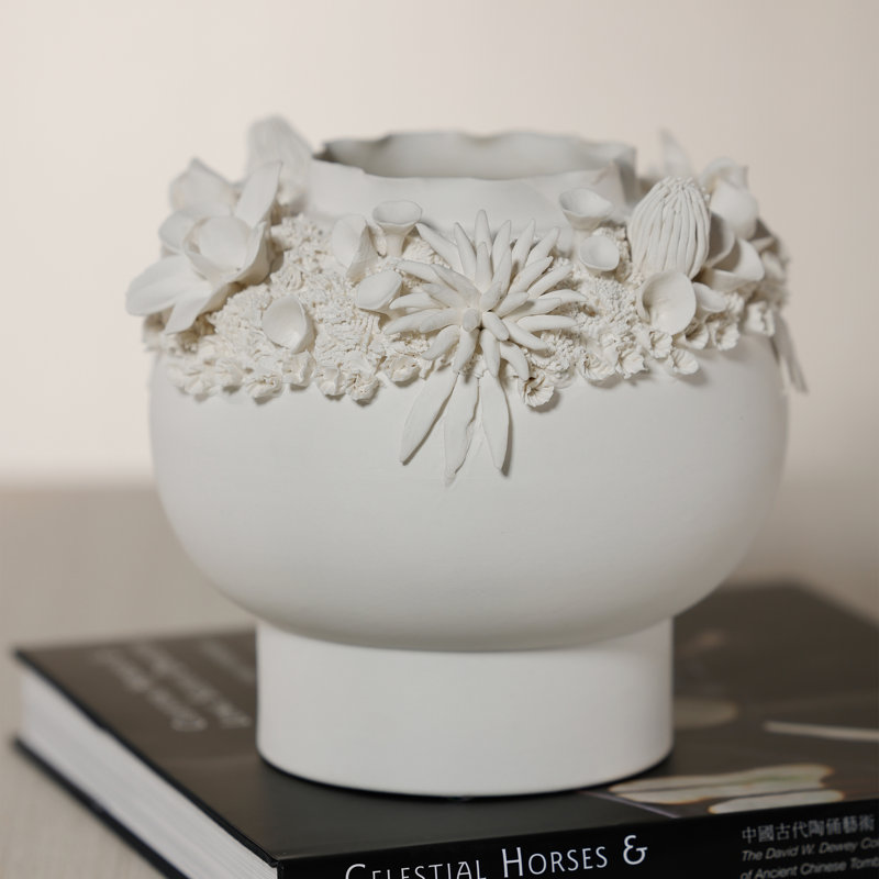 Vase en céramique fait à la main Shellstone