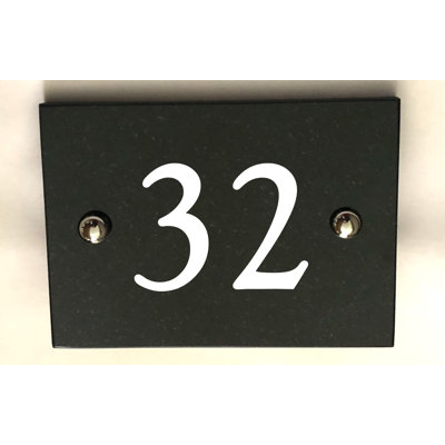 Brumby 10cm H Reflective Stone House Number
