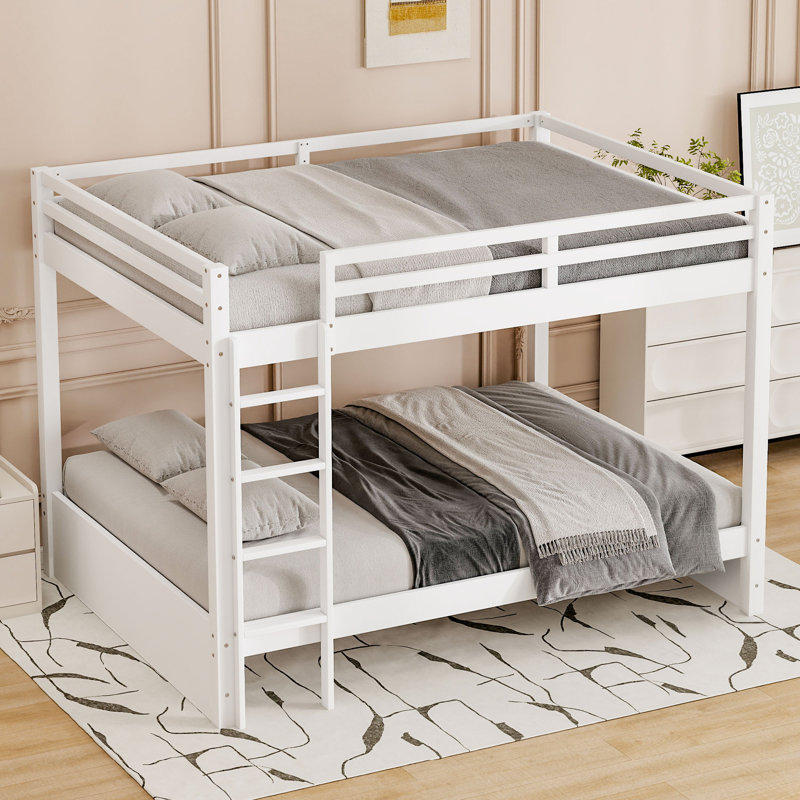 Queen Over Queen Bunk Bed, White