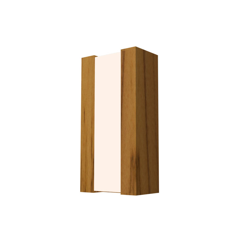 LED Flush Mounted Sconce, Teak