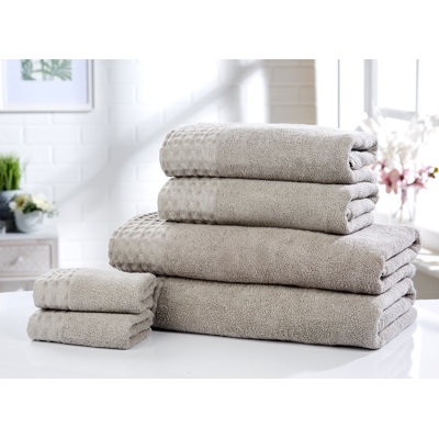 Asaun Terrycloth Bath Towels - Set of 6