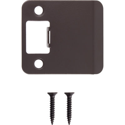 Round Corner Extended Lip Strike Plate, By Stone Harbour Hardware
