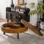 Table basse ronde 39,37 po avec espace de rangement-457856536