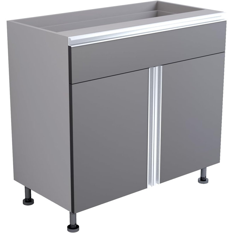 Premium Garage Modular Storage Base Cabinet with Adjustable Legs, Soft-Close Drawer & Door, Integrated Handles, Heavy Duty Plywood Box Construction, Tool and Equipment Organizer, 36 inch