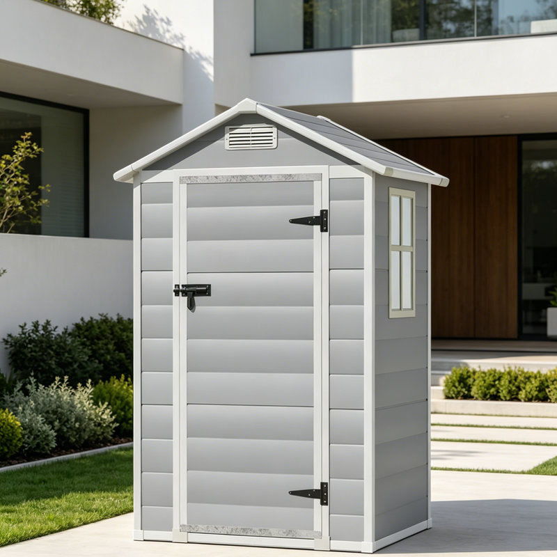 Plastic Outdoor Garden Storage Shed, 12.3 sq.ft.