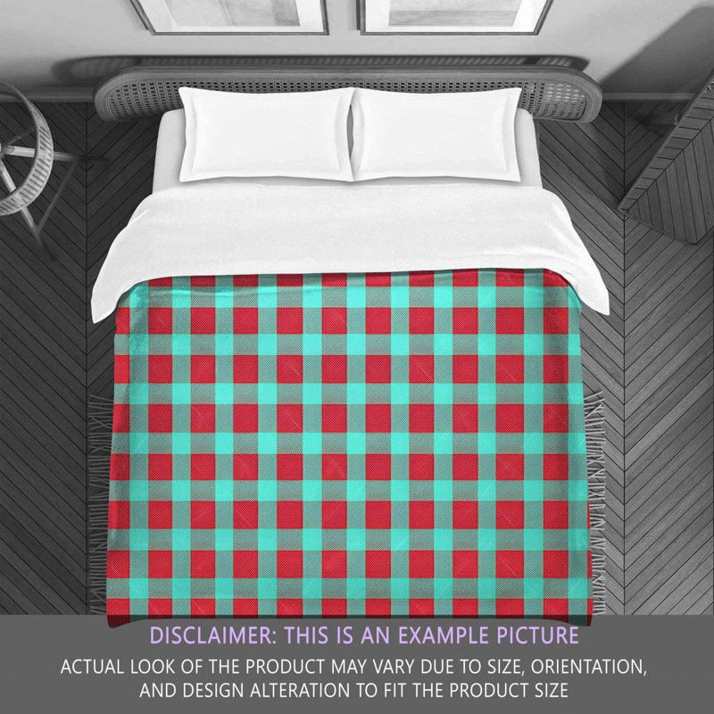 Gingham Comforter, King Comforter
